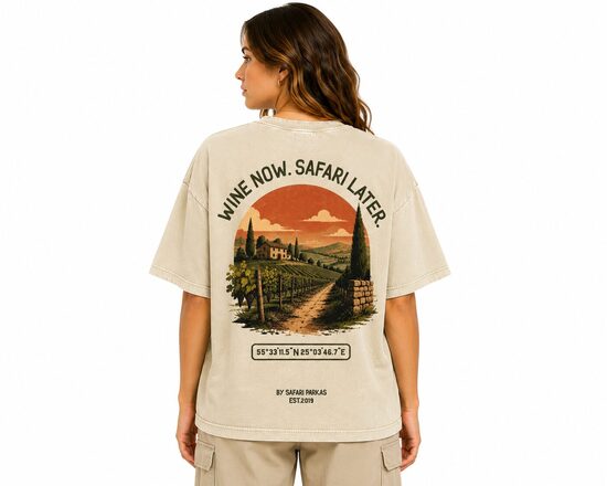 Wine Now. Safari Later by Safari Parkas